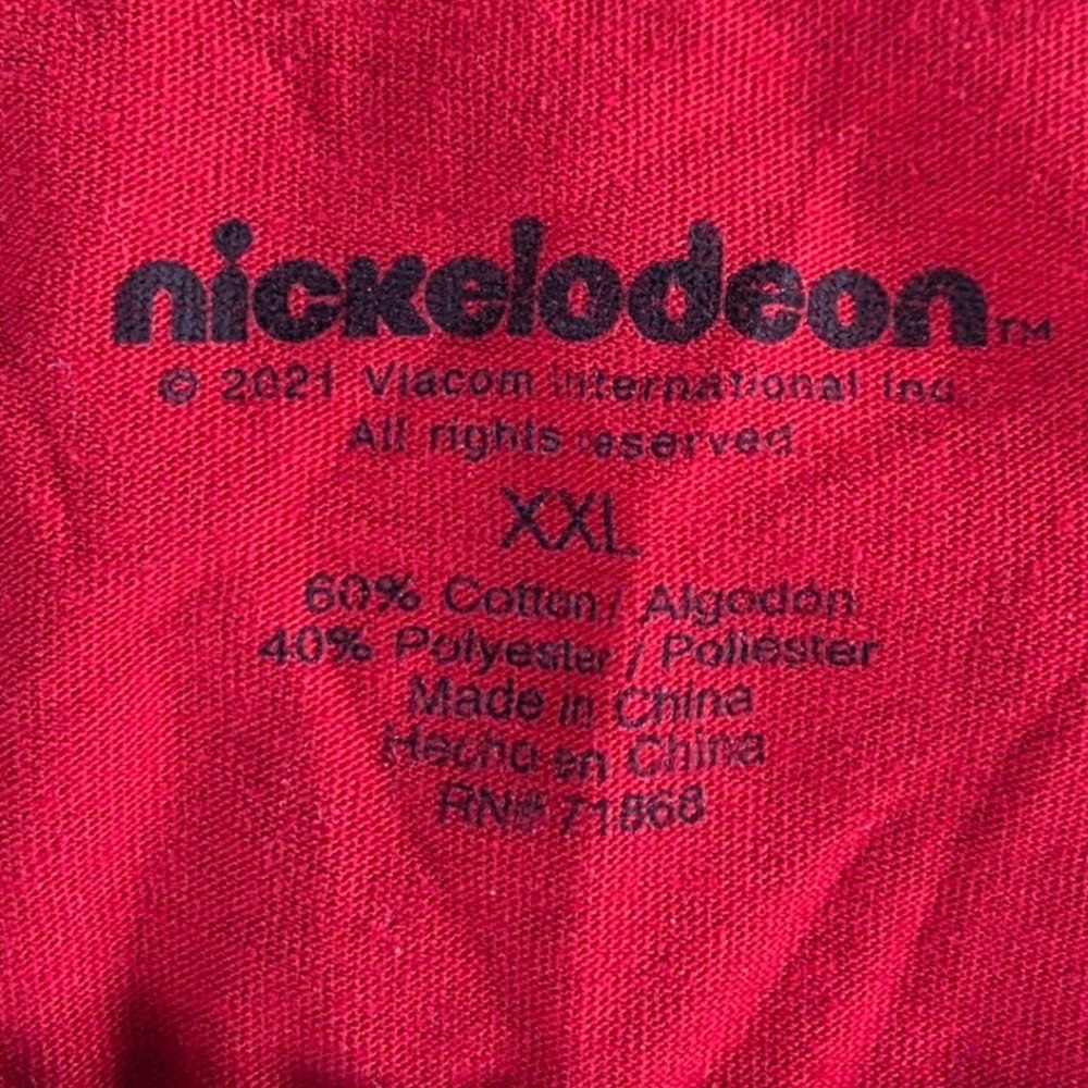 Nickelodeon Hey Arnold Red Bleach Splatter Graphic T-Shirt XXL Mens 2021 Retro - Picture 3 of 6